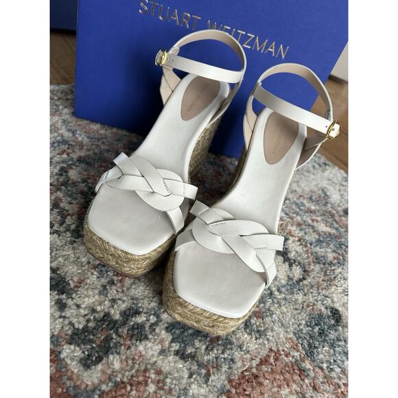Stuart Weitzman Braida Max Espadrille Espadrille Wedge Sandals Size 7 - Picture 4 of 7